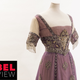 Evening dress worn by Queen Alexandra; embroidered chiffon by Doeuillet, Paris 1910